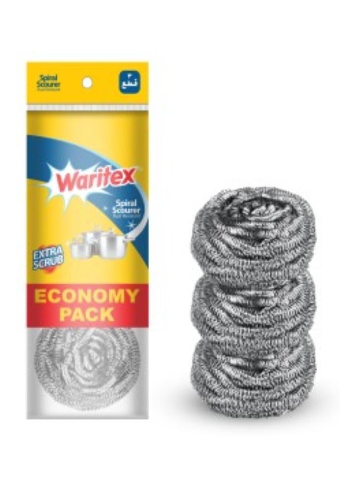 Waritex Stainless-Steel Scourer 12 gram (3 Pcs.) / Economy Pack - Image 2