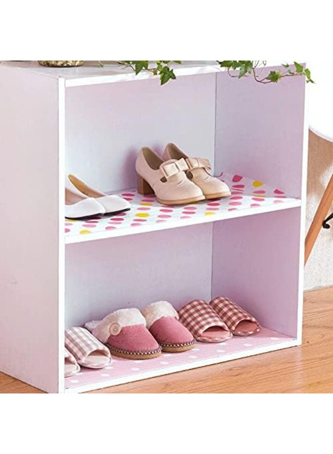 Household Printing Antibacterial Cabinet Plastic Foam Household Wardrobe Moisture Drawer Pad Waterproof Non-Slip Paper Kitchen Cupboard Liners Roll Desks Wardrobe Shelves Mat(45 x 300CM) - Multi-shape - Image 3