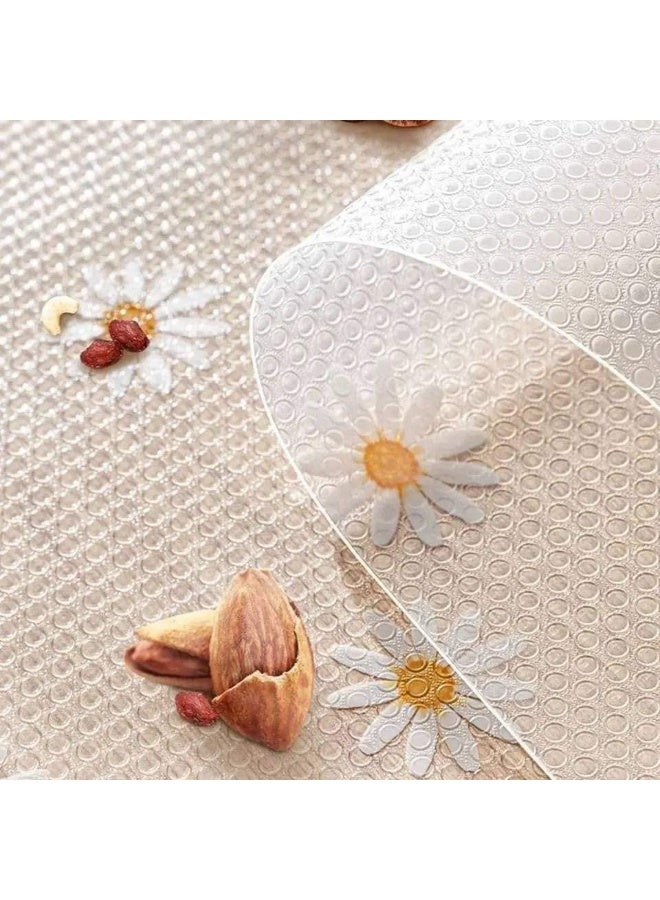 Household Printing Antibacterial Cabinet Plastic Foam Household Wardrobe Moisture Drawer Pad Waterproof Non-Slip Paper Kitchen Cupboard Liners Roll Desks Wardrobe Shelves Mat(45 x 300CM) - Multi-shape - Image 5