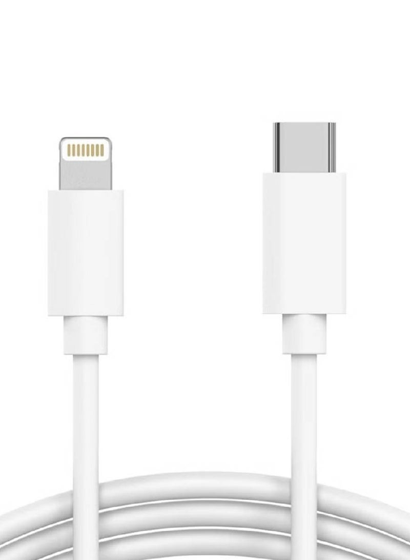 USB C to Lightning Cable [MFi Certified] Compatible with iPhone 13 Pro Max/12/11 Pro/X/XS/XR/8 Plus/AirPods Pro, Supports Power Delivery, 1M, White  - Image 1