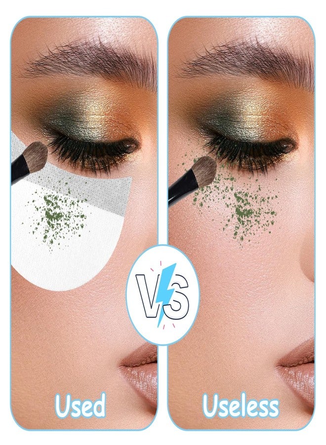 Molain 150 Pcs Eyeshadow Shields, Lint Free Eyeshadow Stencil Gel Pad Under Patches, Prevent Makeup Residue Eye Shadow Makeup Patches for Eyelash Extensions, Eyeliner, Lip and Tinting Makeup - Image 5