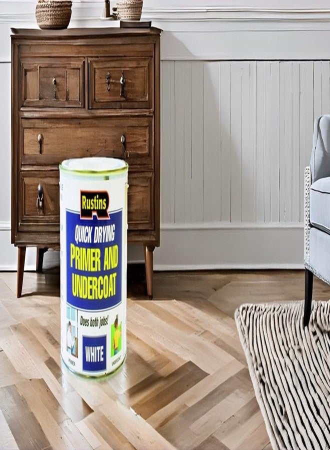 Rustins Quick Drying Primer And Undercoat White 250ml - Image 3