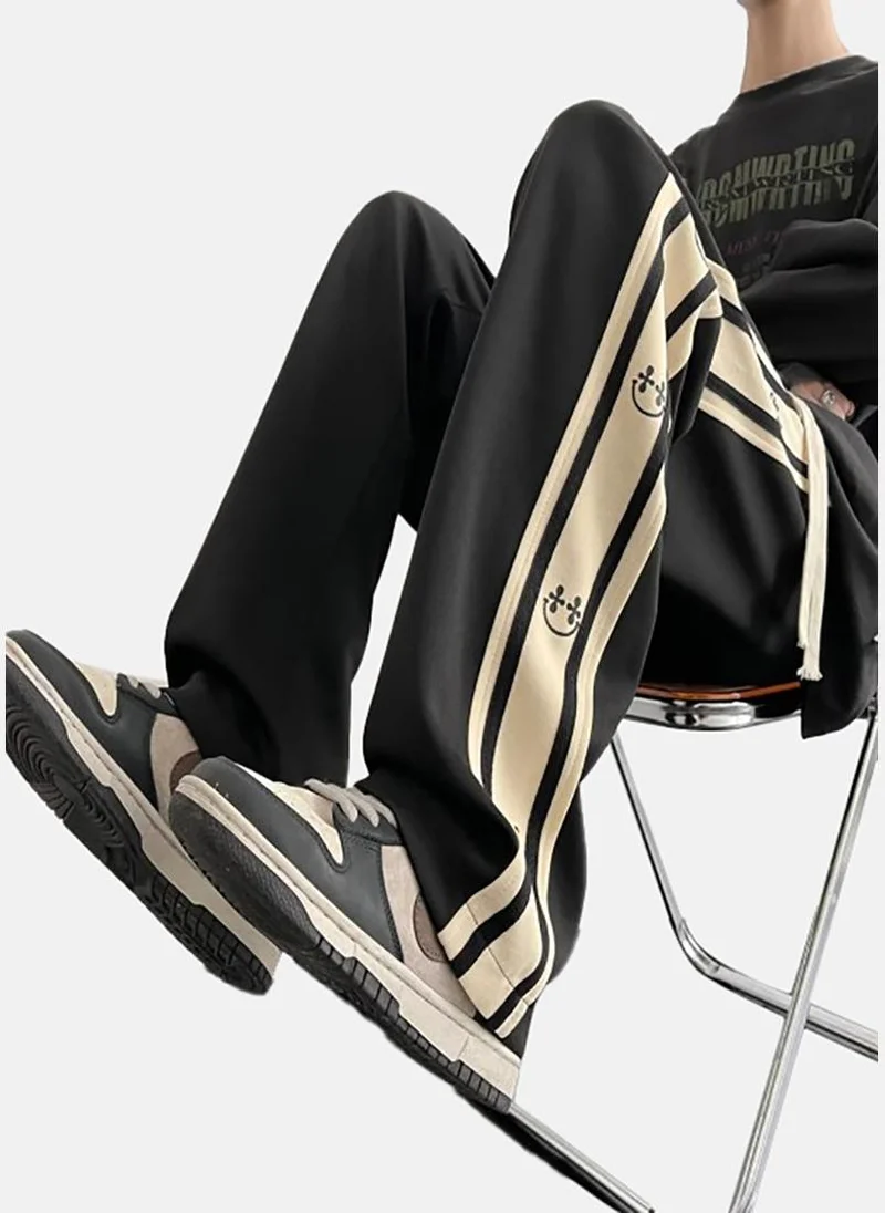 YUNIQEE Men Cotton Straight Fit Mid-Rise Korean Pants