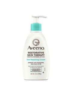 Restorative Skin Therapy Moisturizing Oat Repairing Cream For Sensitive Distressed Dry Skin With Prebiotic Oat Aloe & ProVitamin B5 NonGreasy & FragranceFree 12 Oz
