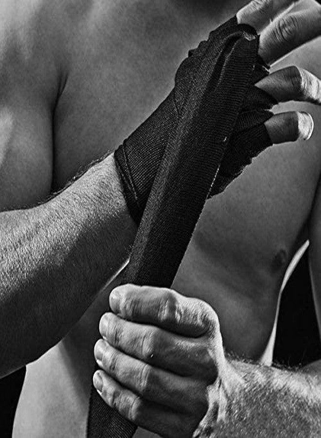GymWar Best in Class Boxing Hand Wrap for Men & Women (Free Size) (Black) - Image 4