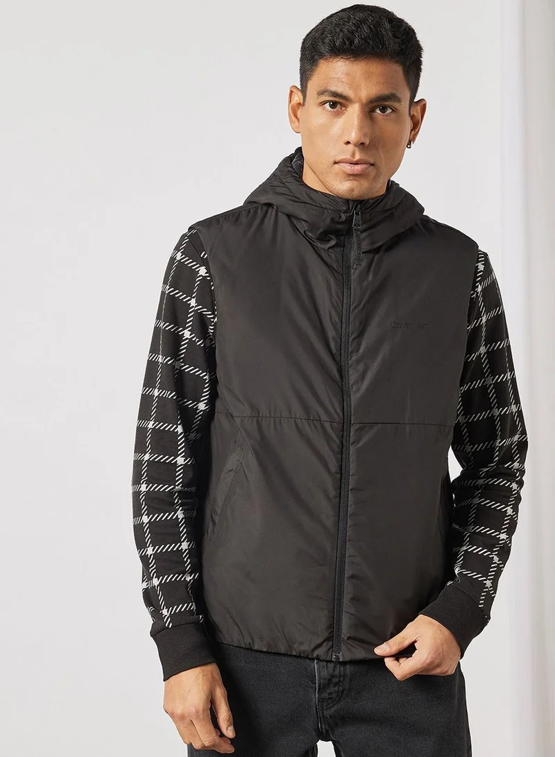 CALVIN KLEIN Hooded Zip-up Vest