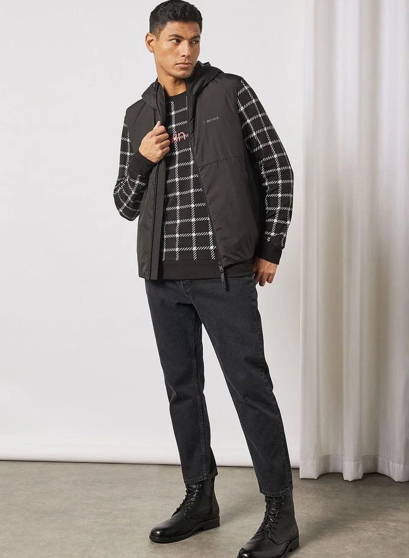 CALVIN KLEIN Hooded Zip-up Vest