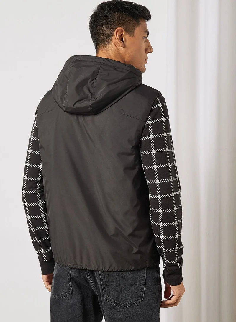 CALVIN KLEIN Hooded Zip-up Vest