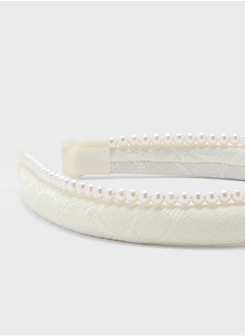 ELLA Pearl Floral Headaband