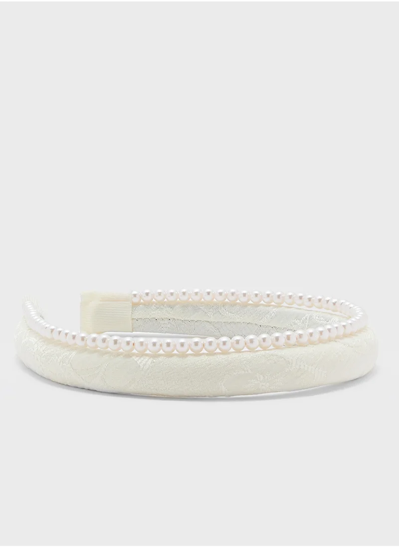 ايلا Pearl Floral Headaband