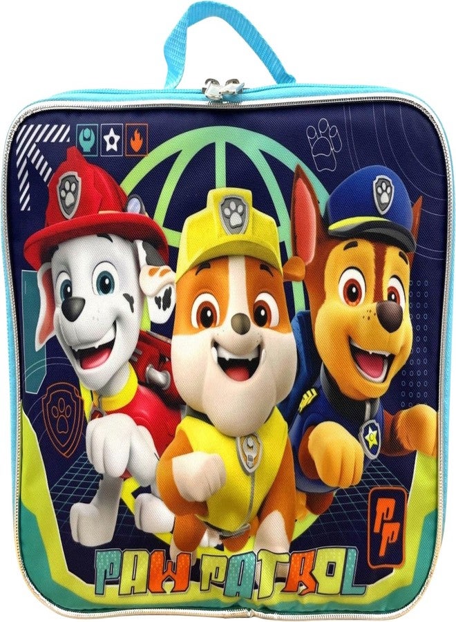 Ruz Paw Patrol Boy's 16 Inch Backpack With Removable Matching Lunch Box Set (Black-Blue) - Image 5