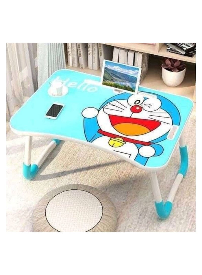 Kids Laptop Notebook Matboard Bedskirt Folding Table Cup Holder Bed Multicolour - Image 2