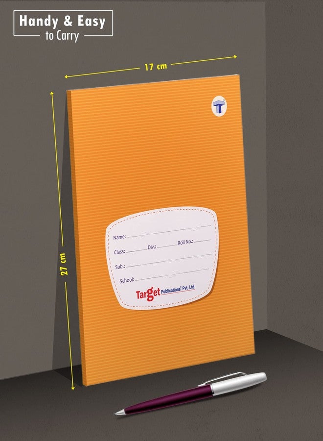 TARGET PUBLICATIONS Single Line Interleaf Notebooks | One Side Blank/Unruled & One Side Ruled | 76 Pages | Soft Brown Cover | 17 x 27 cm Approx | Pack of 7 | GSM 58 - Image 3