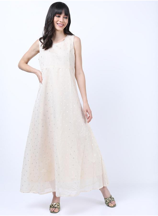 Vishudh Embroidered A-Line Dress  - Image 1