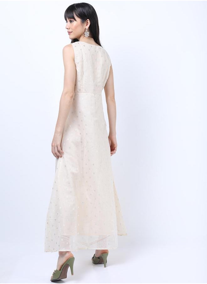 Vishudh Embroidered A-Line Dress  - Image 3