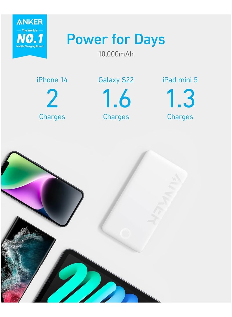 Anker USB-C Power Bank, 323 Portable Charger (PowerCore PIQ), 10000mAh High Capacity Battery for iPhone 14/14 Pro / 14 Pro MAX/Samsung/Pixel/LG (Cable and Charger Not Included) - Image 2