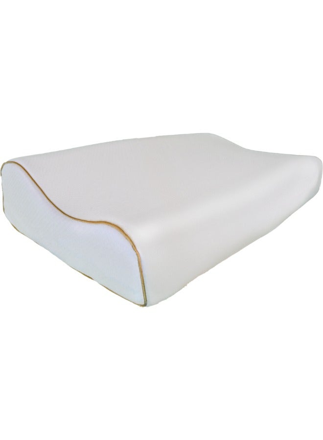 Orpedox  Memory Foam Pillow Ergonomic Orthopedic Medical Pillows for Neck support, shoulder and Pain Relief. Medicated Pillows for Side, Back and Stomach Sleeper- White - Image 2