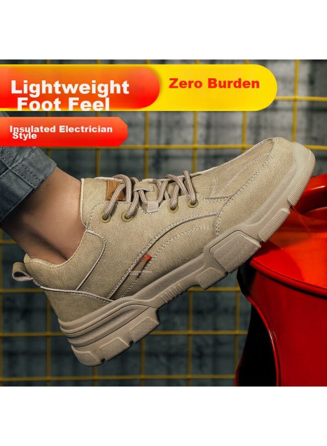 JUNBU Safety Shoes For Men, Insulated Electrician Plastic Toe Cap, Anti-Smashing, Anti-Puncture, Lightweight, Functional Work Shoes 1115Kv Size 42 - Image 5