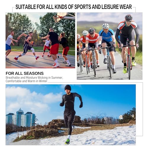 CLOSEMATE Mens Athletic Cushioned Crew Socks 6 Pairs Cotton Comfy and Moisture-Wicking for Running Training Sports(6 White, Size L) - Image 5