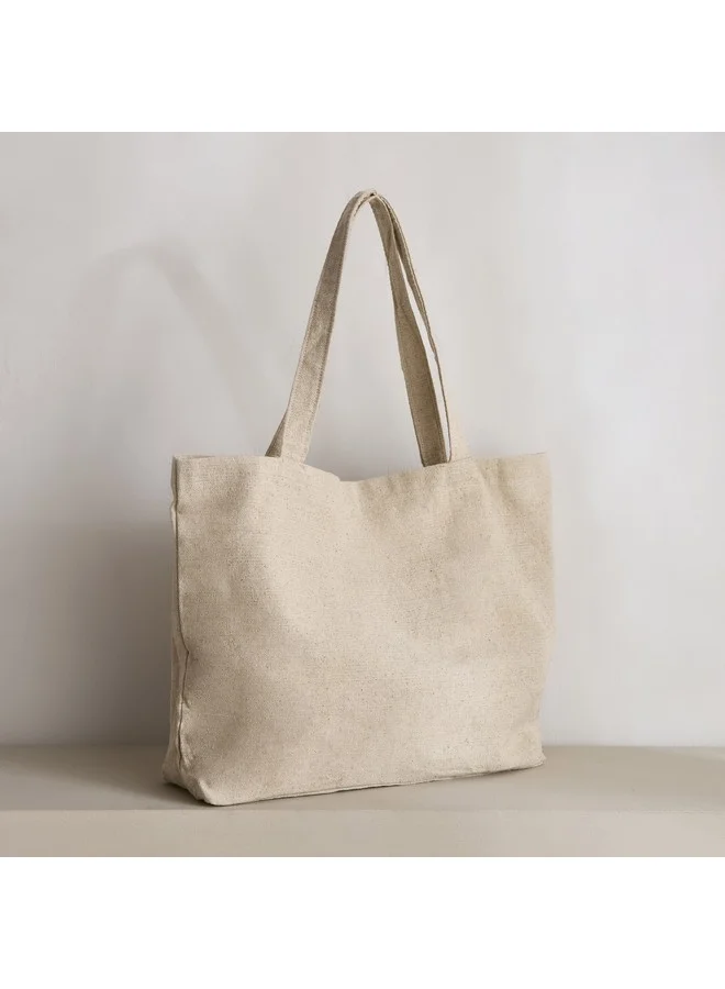 هوم بوكس Zaza Jute Cotton Tote Bag 55 X 35 Cm