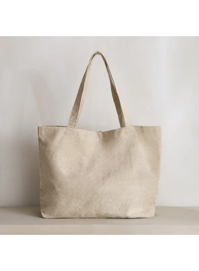 هوم بوكس Zaza Jute Cotton Tote Bag 55 X 35 Cm
