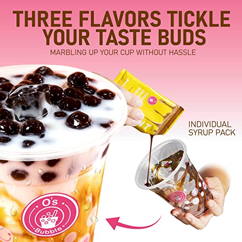 O's Bubble Os Bubble Boba Tea Kit  Bubble Tea Kit  All in One Boba Kit  Boba Kit for Kids  6 Servings Includes Cups Straws Stirrer Party Kit Variety Pack Upgrade Party Kit Variety Pack Upgrade - Image 5