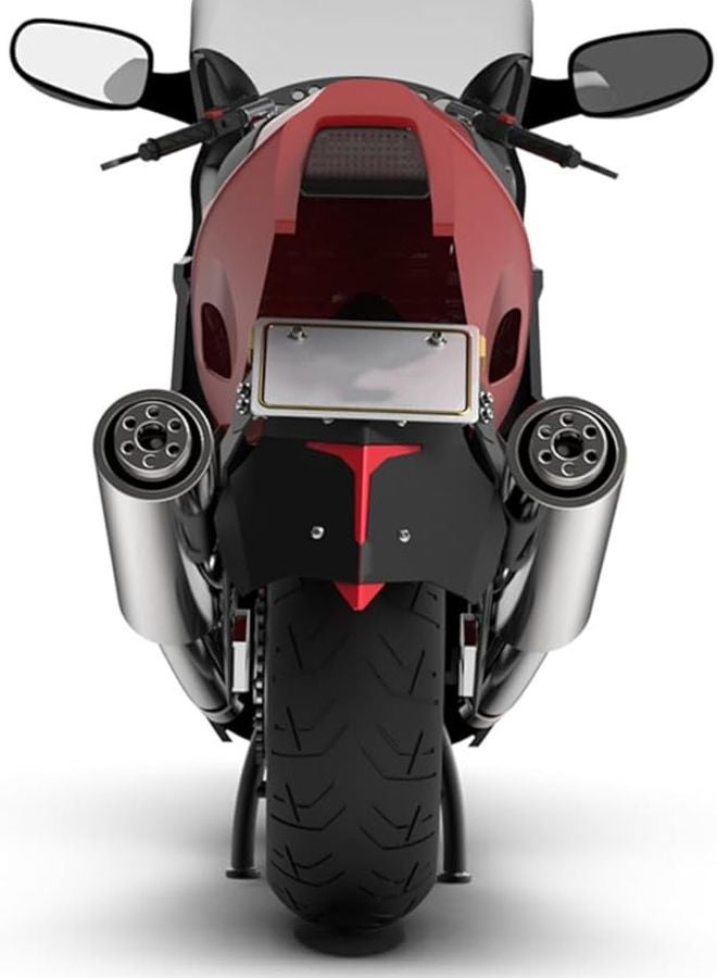 Red Aluminum Alloy Rear Fender Motorcycle Splash Guard Off Road Dirt Bike - Image 1