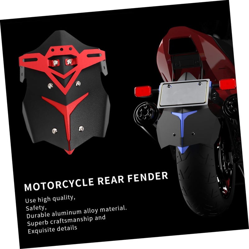 Red Aluminum Alloy Rear Fender Motorcycle Splash Guard Off Road Dirt Bike - Image 5