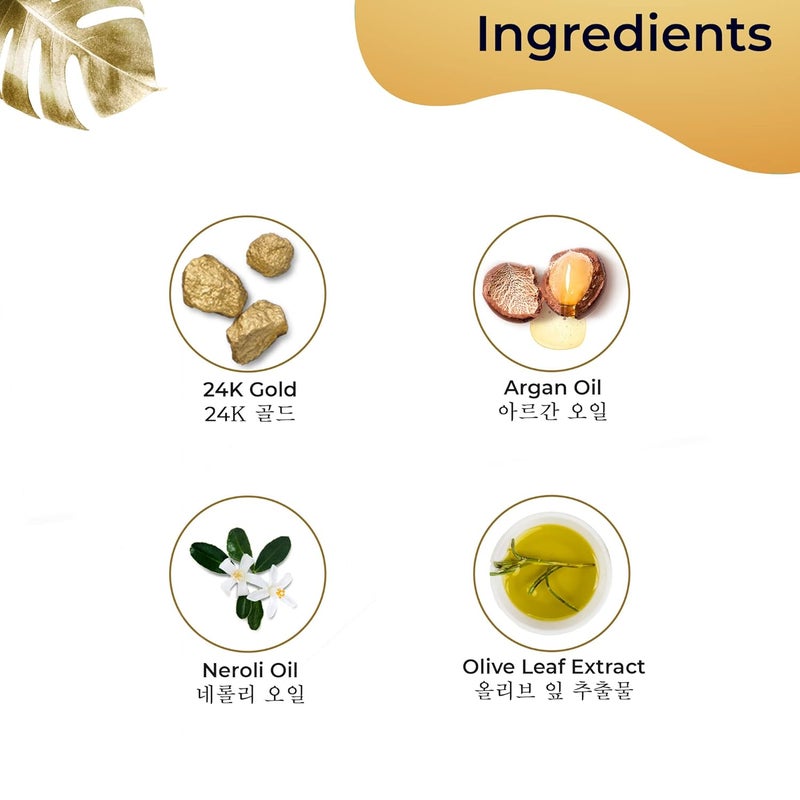 PILGRIM Pilgrim 24K Gold Facial Kit Dewy Glass Skin Finish Facial kit for Radiant Look 24K Gold Face Mask Pack 50gm 24K Gold Beauty Oil 20ml Korean Skin Care For Women Men FREE JUTE BAG - Image 4