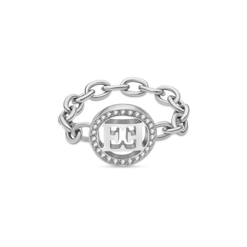 ESCADA Isabella 52mm Silver Chain Ring for Women - Image 1