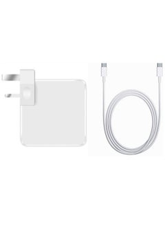 Generic USB Type C Wall Plug Power Adaptor PD Charger Replacement 87W with 200cm Cable for 2016 MacBook Pro 15 inch 13 inch and Type C Mobile and iPhone  - Image 1