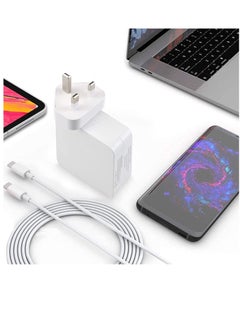 Generic USB Type C Wall Plug Power Adaptor PD Charger Replacement 87W with 200cm Cable for 2016 MacBook Pro 15 inch 13 inch and Type C Mobile and iPhone  - Image 2