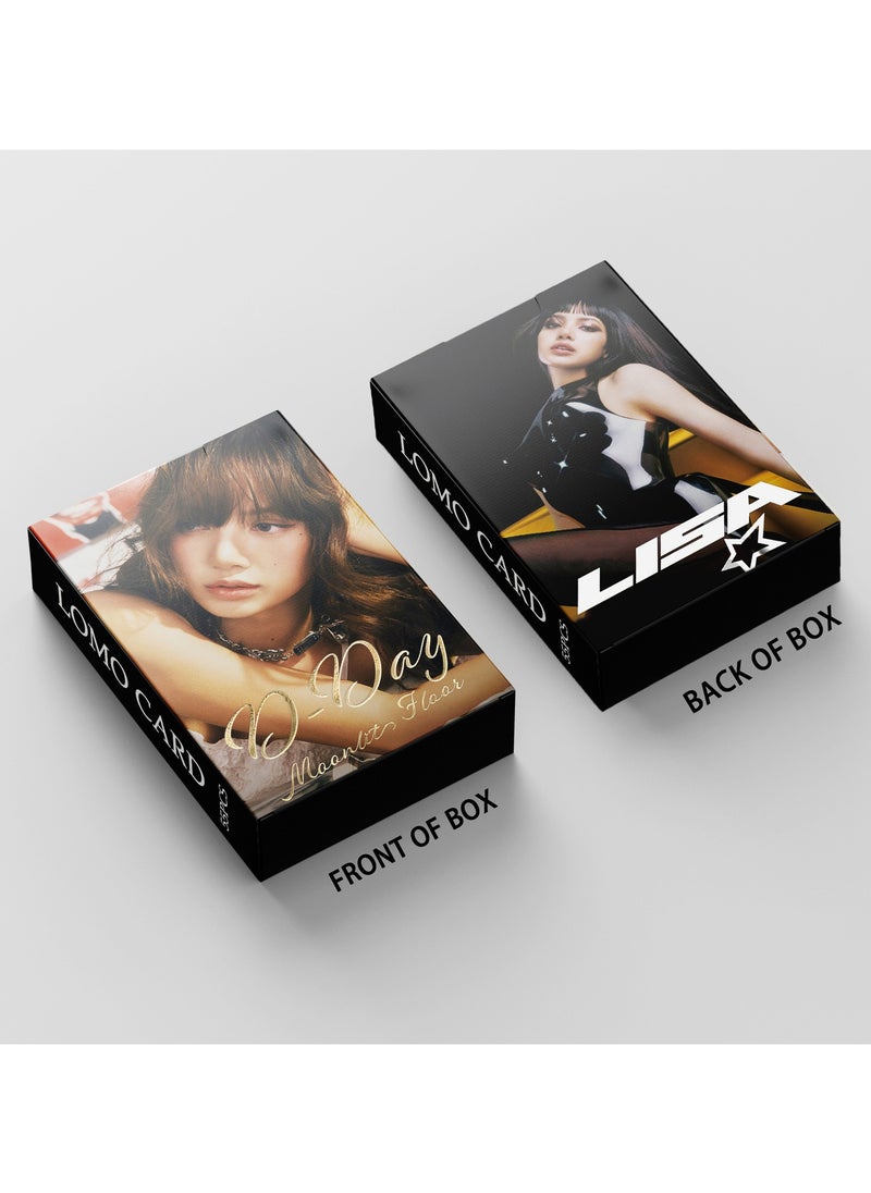 EHOME - 55Pcs Blackpink LISA Photo Card New Album MOONLIGHT Lomo Card - Image 1