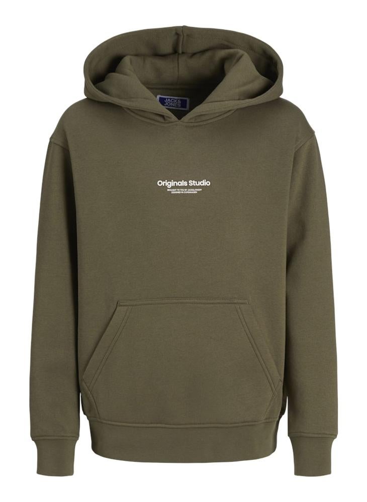 Jack & Jones Junior Kids Logo Print Pull Over Hoodies  - Image 5