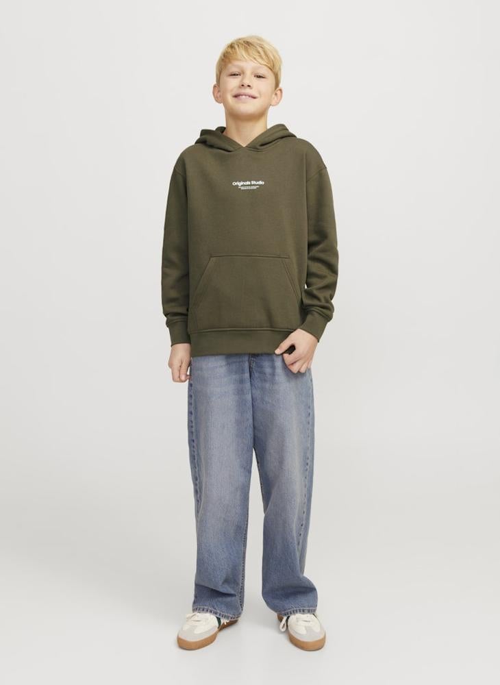 Jack & Jones Junior Kids Logo Print Pull Over Hoodies  - Image 4