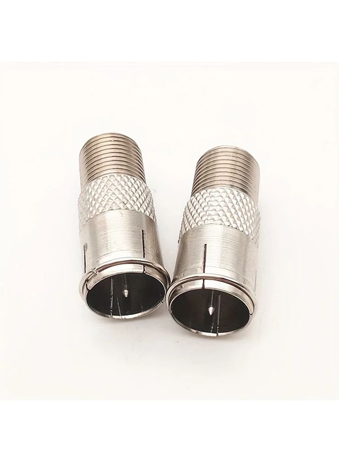 F Female Quick Connect Rotating Adapter Zinc Alloy Cable TV Box Connector F Fast Insertion - Image 4