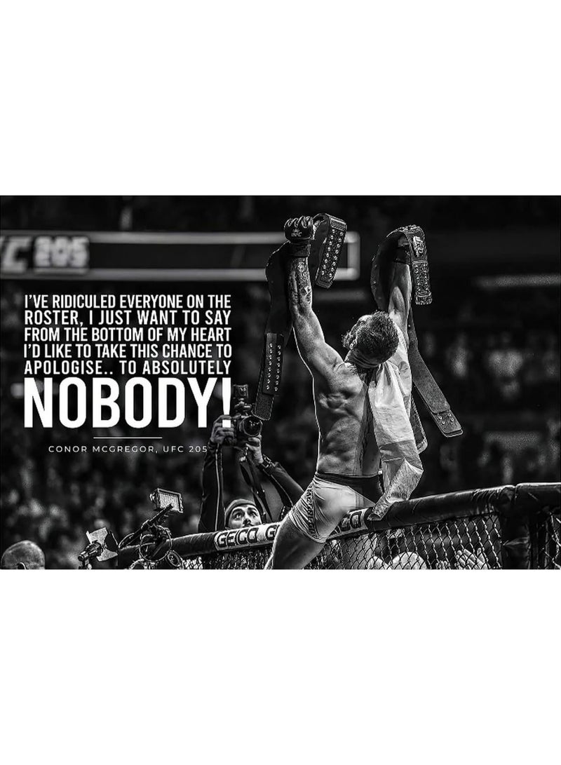 TNESSENTIAL A QOUTE GIVEN BY CONOR MCGREGOR CANVAS POSTER - Image 1