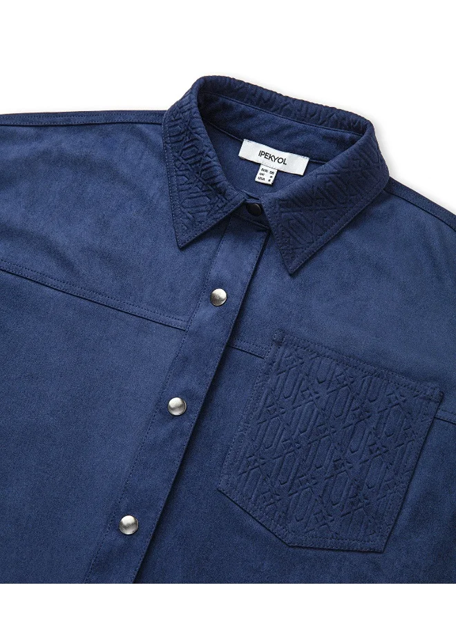 ابيكول Monogram Detailed Shirt