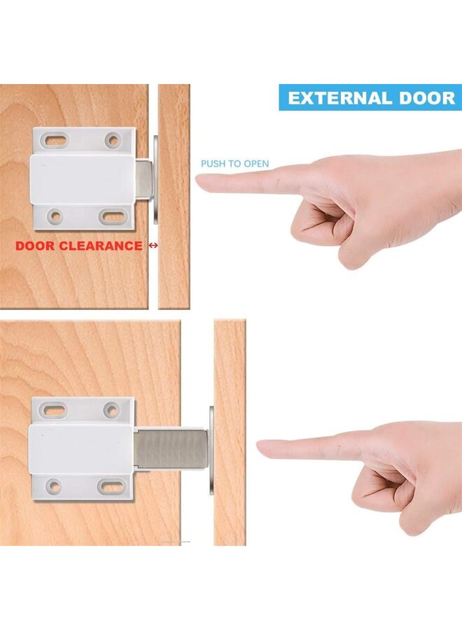 LAMAY 10PCS Magnetic Push Latch Catch Push To Open Latch Pressure Touch Release Cabinet Catch For Doors Drawers Release Latch Kitchen Drawer Push Catch Pop Out Latch - Image 4