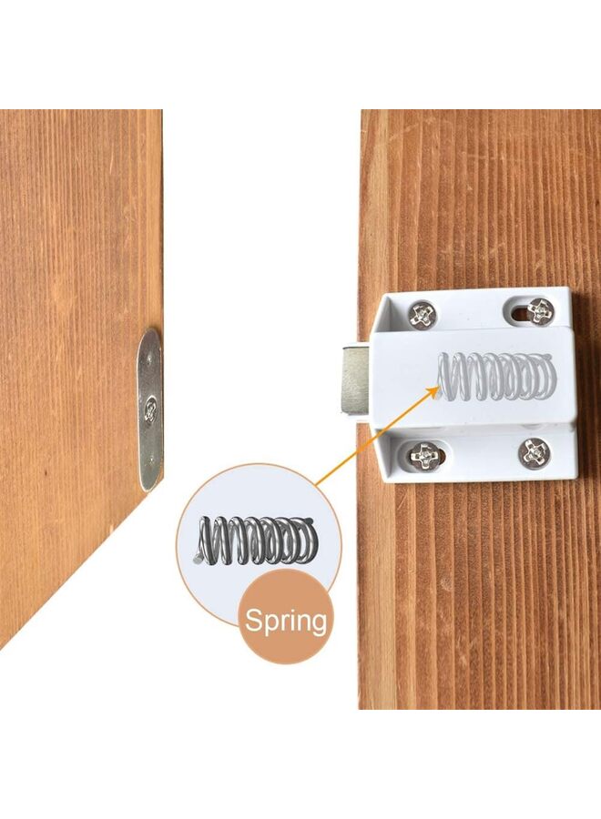 LAMAY 10PCS Magnetic Push Latch Catch Push To Open Latch Pressure Touch Release Cabinet Catch For Doors Drawers Release Latch Kitchen Drawer Push Catch Pop Out Latch - Image 3