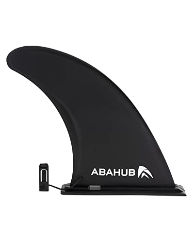 Abahub 9 SUP Fin Inflatable Paddle Board Replacement Fins Quick Release Slide in Detachable Center Surfboard Fin for Surfing iSUP Stand UP Paddleboard Inflatable Boards 9 Inch Black - Image 1