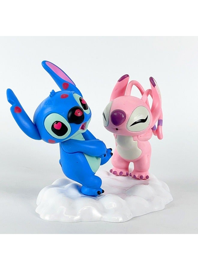 general Stitch Anqi Desktop decoration Standing Couple Stitch Model Toy Birthday Party Collection Decoration Gift for family and friends - Image 2
