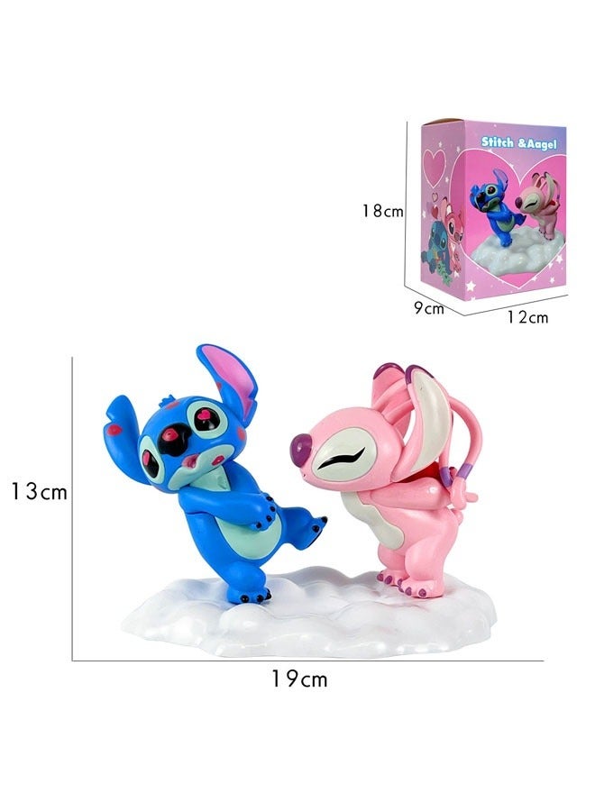 general Stitch Anqi Desktop decoration Standing Couple Stitch Model Toy Birthday Party Collection Decoration Gift for family and friends - Image 4