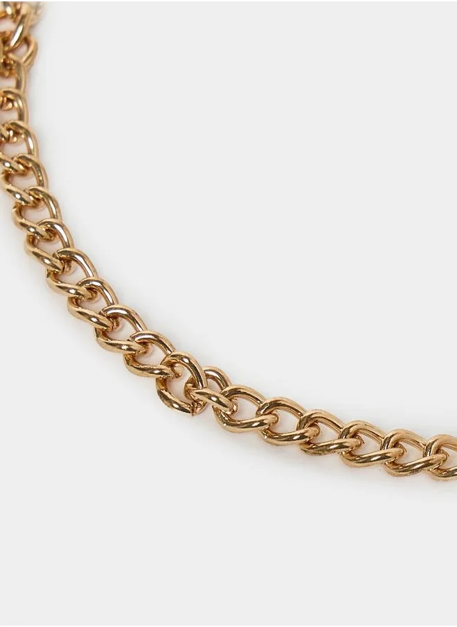 Styli Set of 4 - Heart Accent Chain Anklets