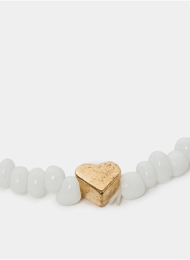 Styli Set of 4 - Heart Accent Chain Anklets