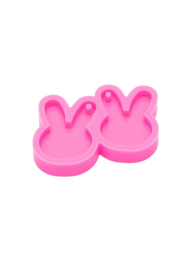 Angel Wings Shiny Glossy Rabbit Shape Earrings Mold Cute Animal Style Resin Silicone Keychain Mold for DIY Women Fashion Jewellery Resin Casting Molds Epoxy Resin Handmade Jewelry Making Pendant Craft, Size M - Image 3