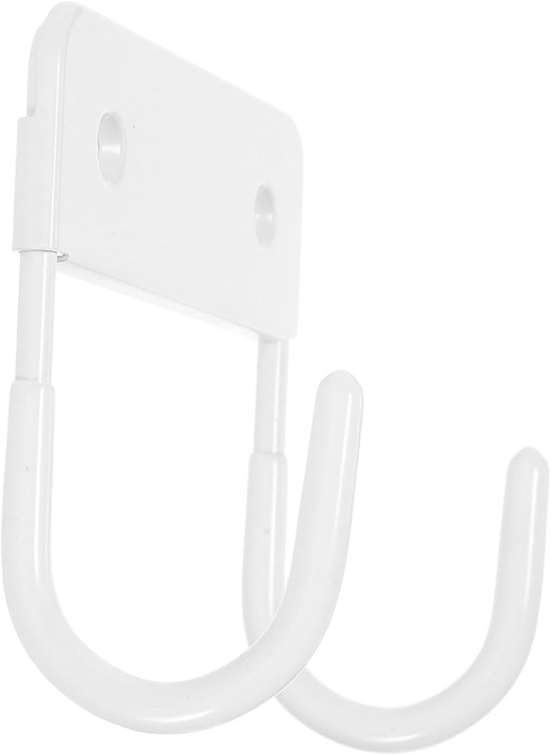 White Wall Mounted Ironing Board Holder Space Saving Laundry Room Storage Rack Easy Install - Image 1