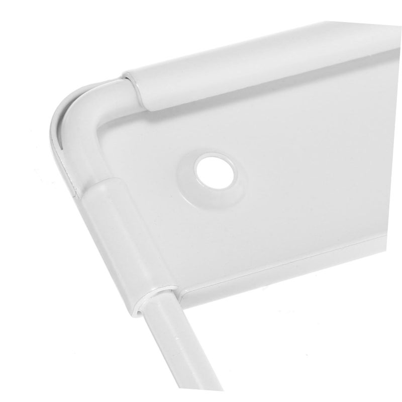 White Wall Mounted Ironing Board Holder Space Saving Laundry Room Storage Rack Easy Install - Image 4