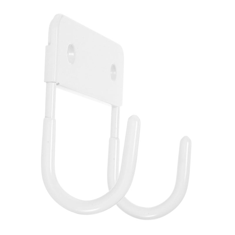 White Wall Mounted Ironing Board Holder Space Saving Laundry Room Storage Rack Easy Install - Image 2