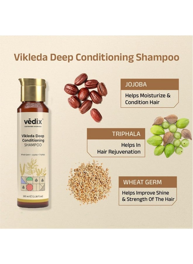 Vedix Ayurvedic Hair Growth Kit | 5 Product Kit | For Dry Hair, Dry Scalp, Straight Hair | Vedix Hair Oil, Shampoo, Serum, Mask, Conditioner Set - Image 4